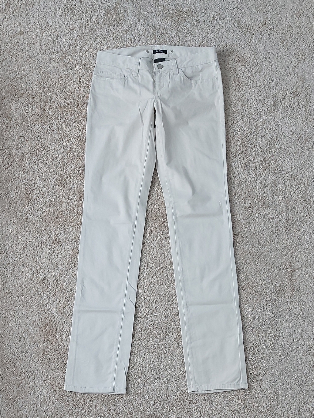 Jacob Women’s Cream Straight Leg Dress Pants 0